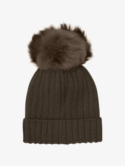 Hat Knit Alpaca Pompom 460397