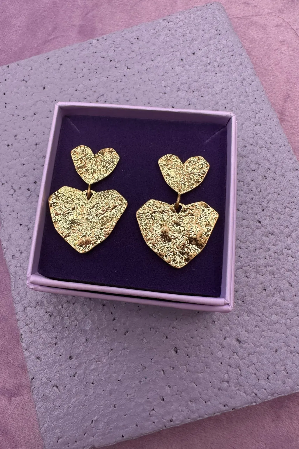 Heart On Heart Earring