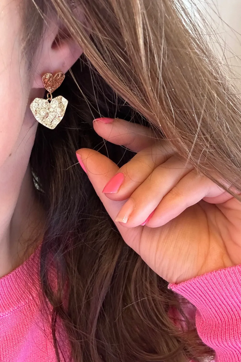 Heart On Heart Earring