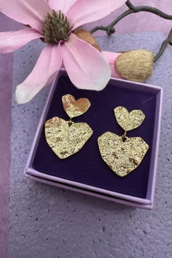 Heart On Heart Earring