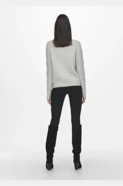 Jdyandrea L/S Zip Cable Pullove Knt