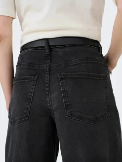 Jdyfelina-Fina Wide Blk Jeansdnm