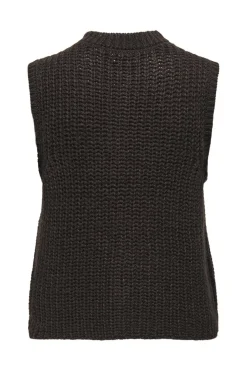 Jdymabel S/L O-Neck Button Vest Knt