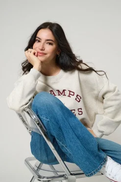 Jdymesa L/S O-Neck Emb Sweat