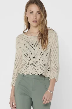 Jdynew Sun 3/4 Cropped Pullover Knt