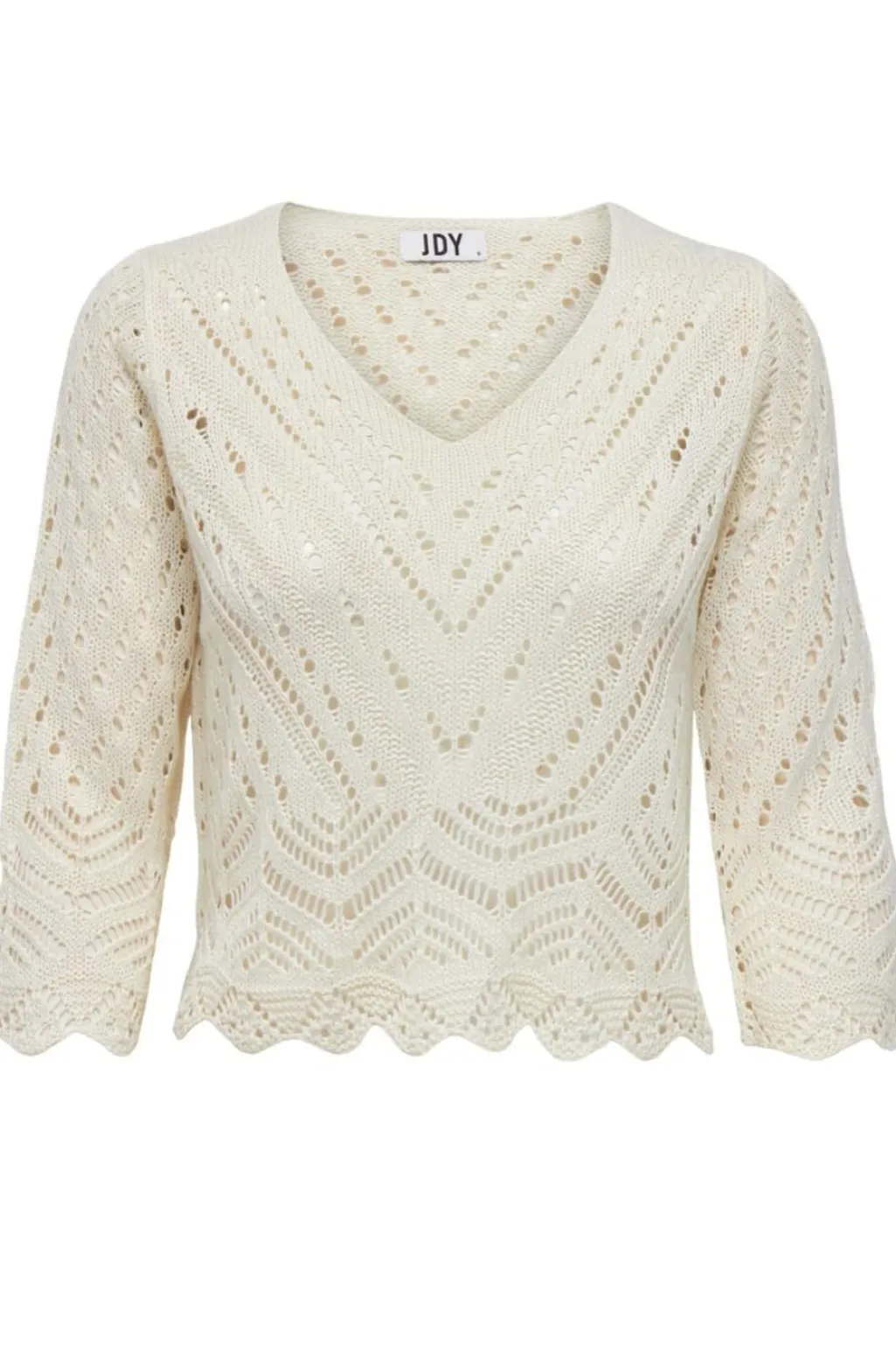 Jdynew Sun 3/4 Cropped Pullover Knt