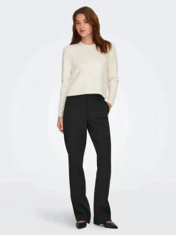 Jdypearl L/S O-Neck Pearl Pullover Knt