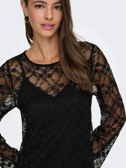 Jdysilvia L/S Lace Maxi Dress