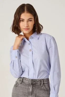 Jdysoho L/S Loose Striped Shirt