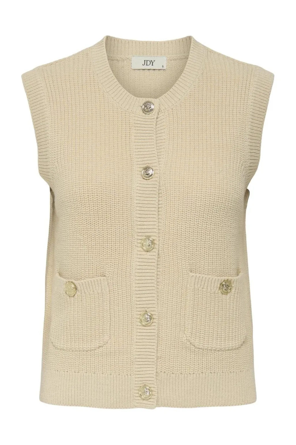 Jdystella S/L O-Neck Vest Knt
