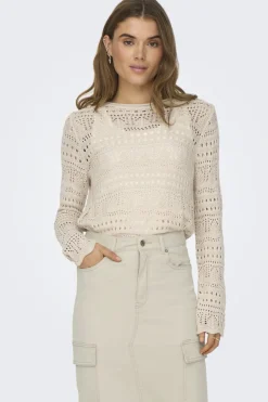 Jdysun Lay L/S Boatneck Pullov. Knt