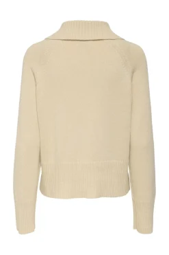 Jdytriss L/S Button Collar Pullover Knt