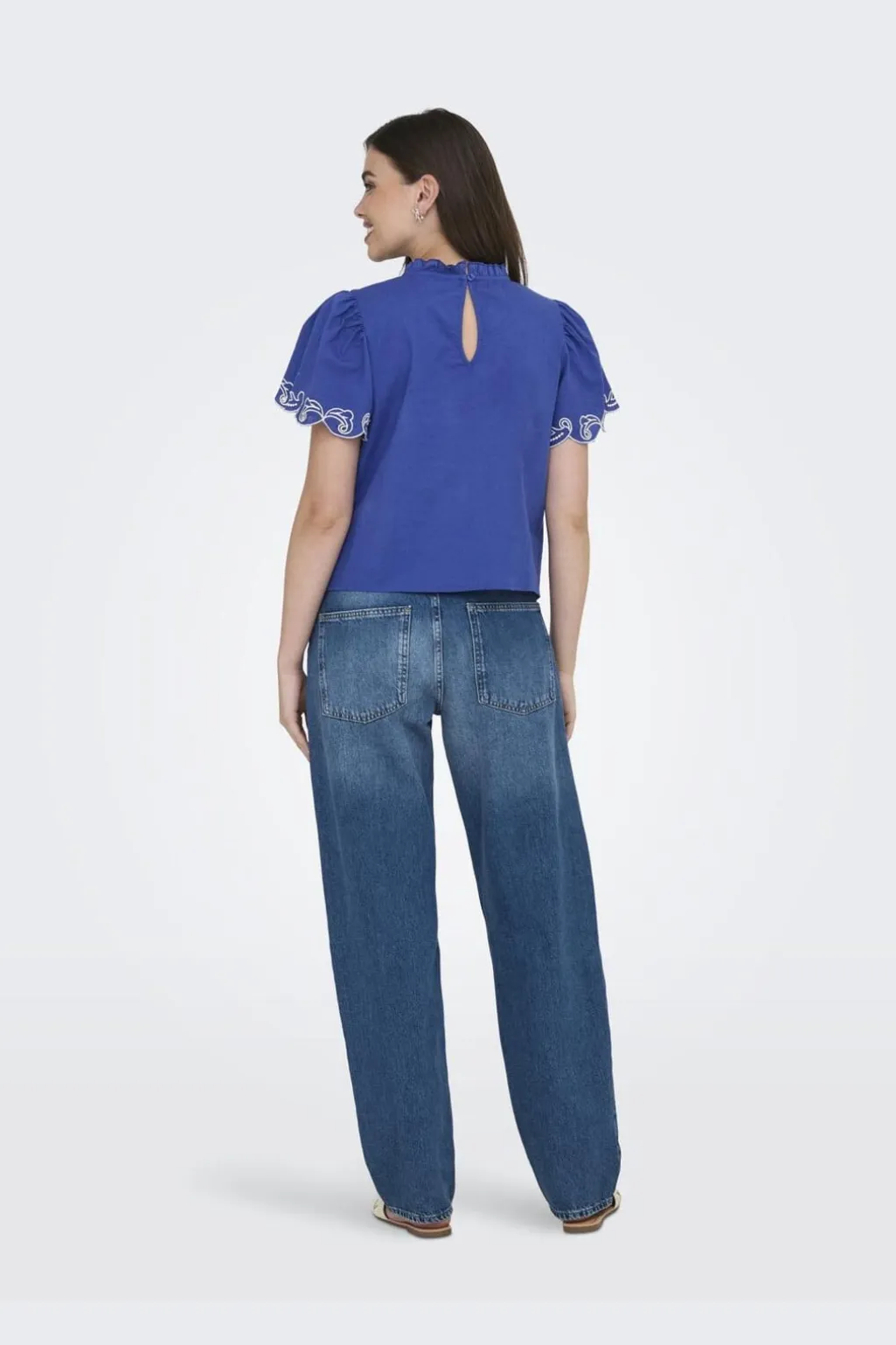 Jdyvera S/S Embroidery Top