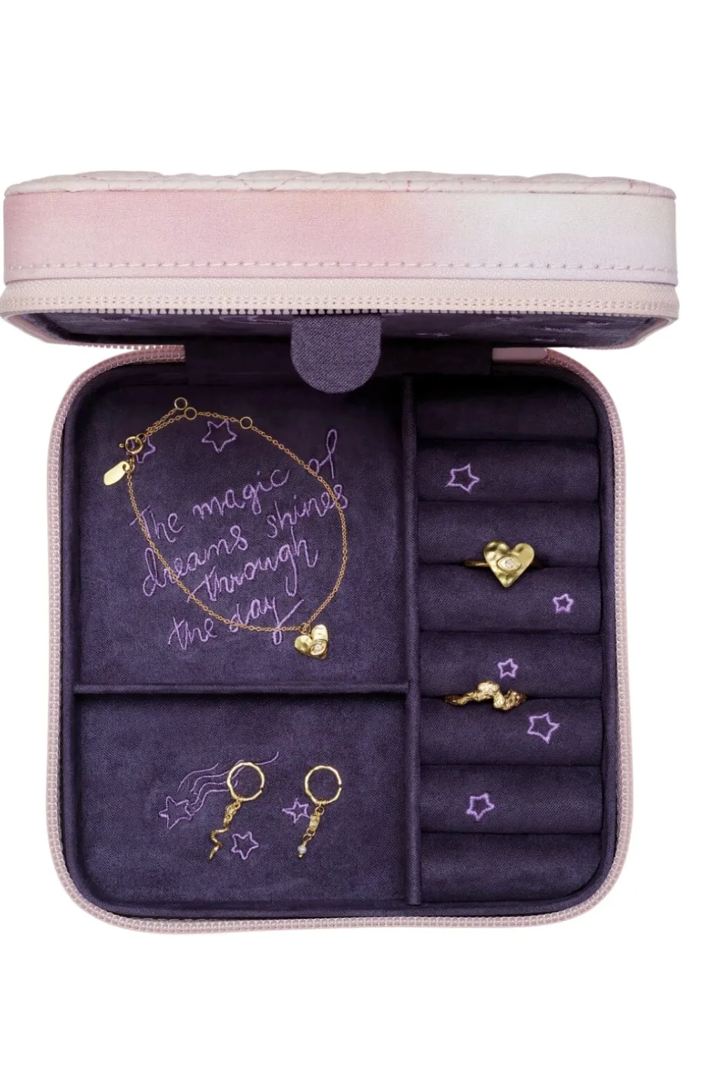 Jewelry Box Moon And Stars Rose 3919