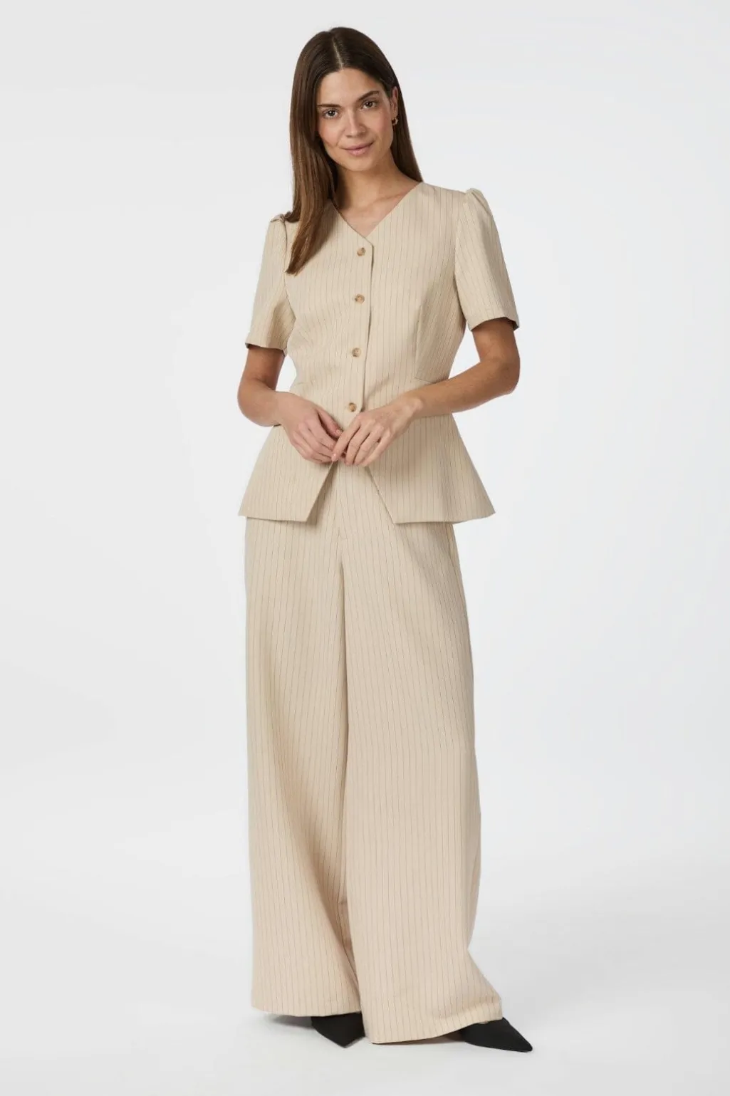 Jules Pinstriped Blouse 164812