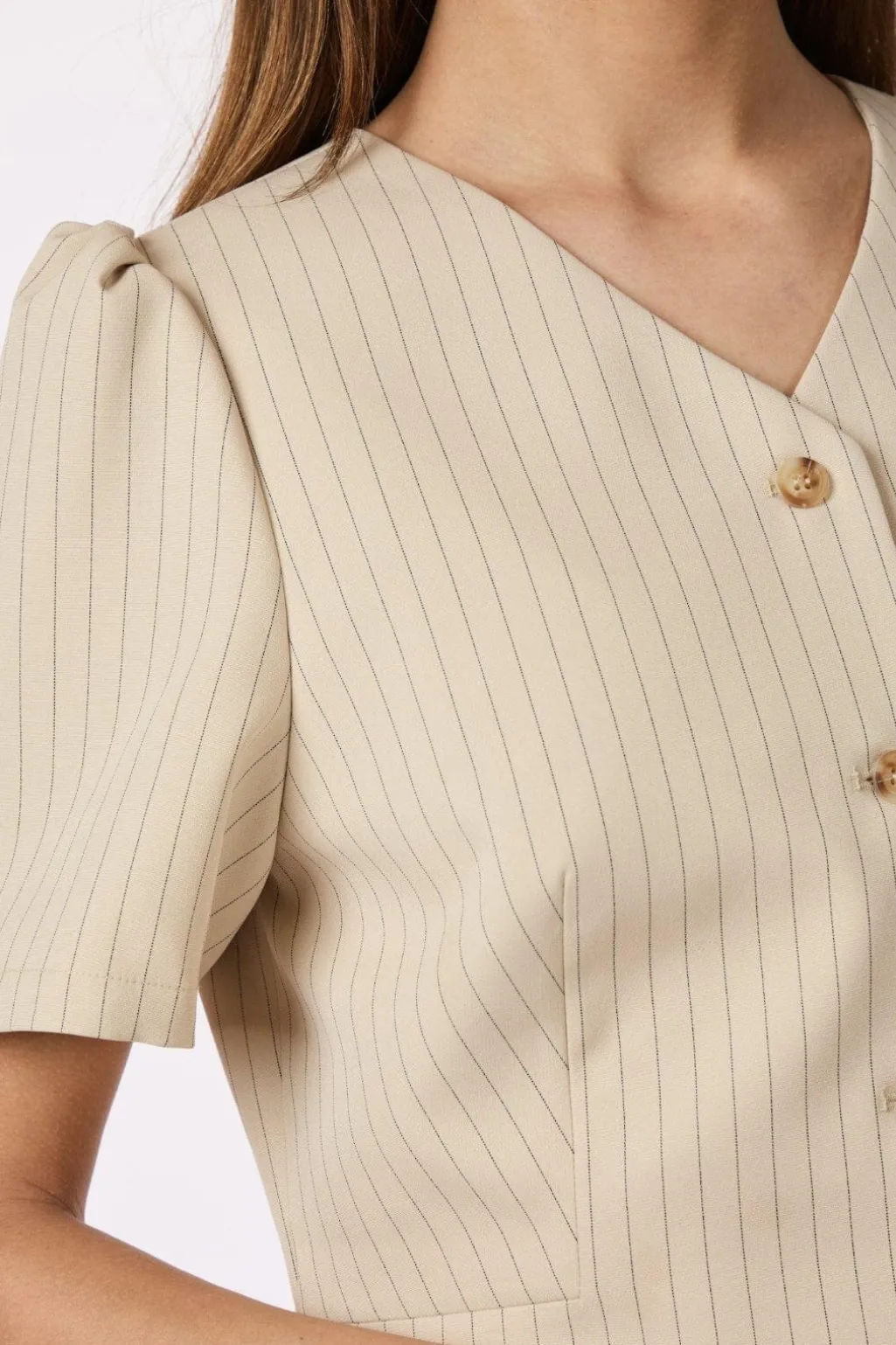 Jules Pinstriped Blouse 164812