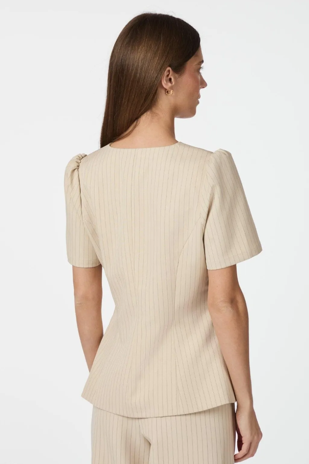 Jules Pinstriped Blouse 164812