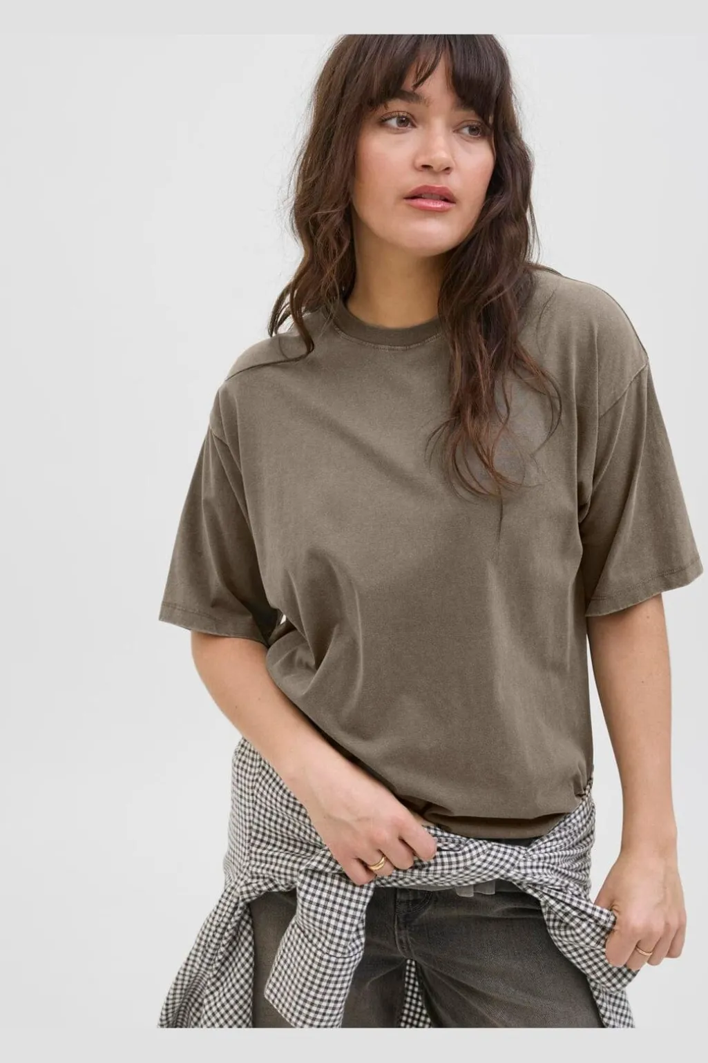 Jxandrea Wash Loose Ss Tee Sn