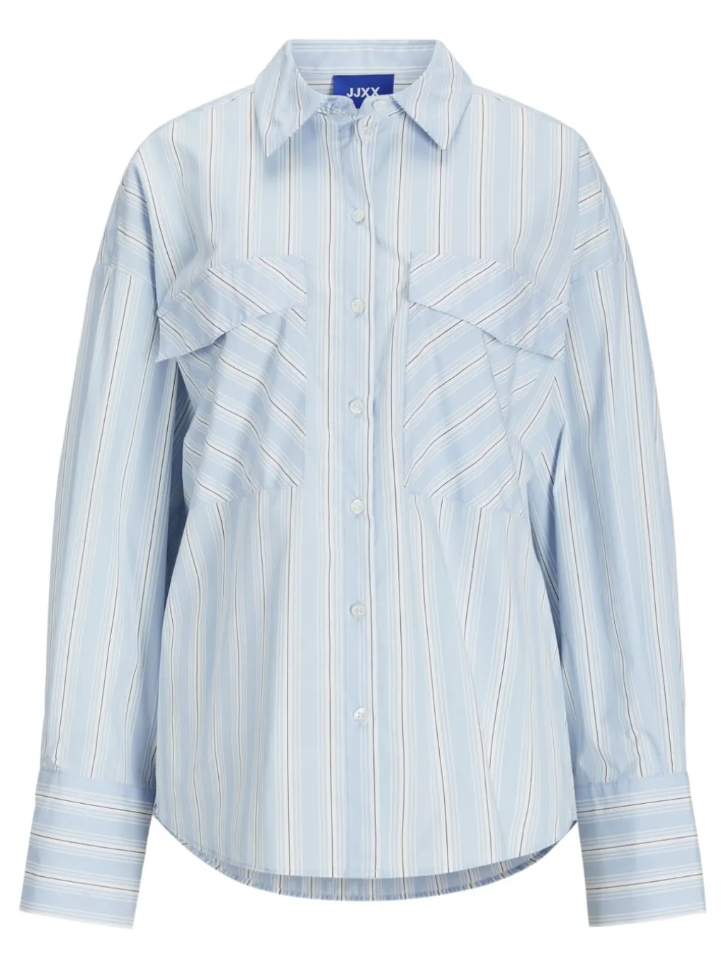 Jxava Poplin Ls O-Size Pock Shirt Ln