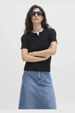 Jxhadley Tight Ss Polo Knit