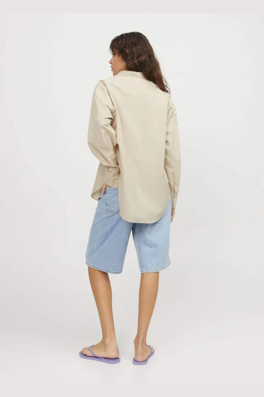 Jxjamie Ls Rlx Linen Blend Shirt Sn