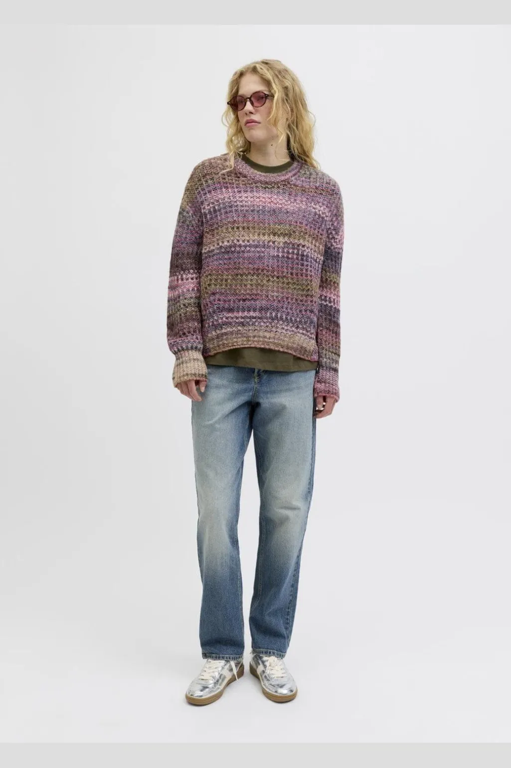 Jxsimone Space Dye Crew Neck Knit Sn