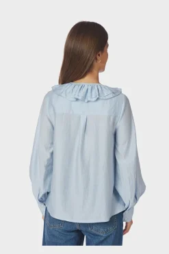 Katarina Crepe Ruffle Blouse 166497