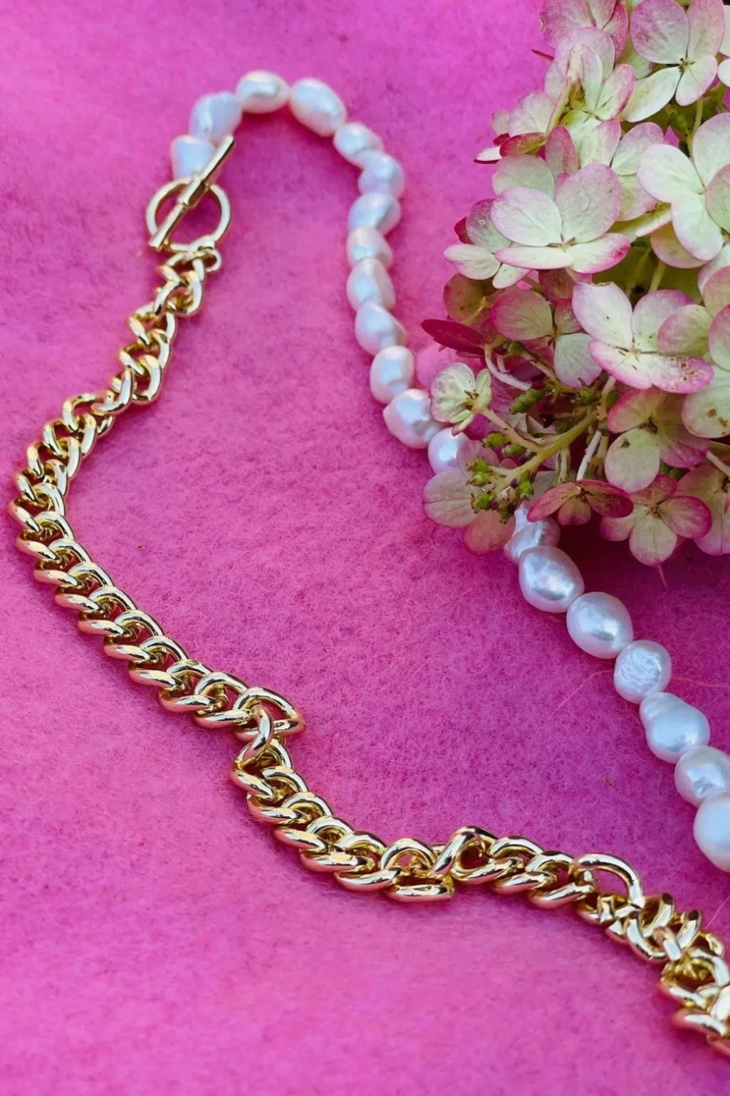 Kæde Perler & Forgyldt
