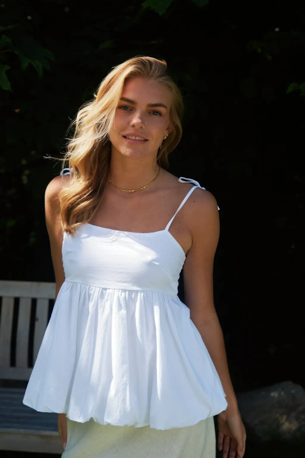 Khloe C Poplin Top 165515