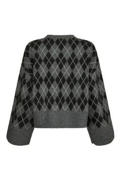 Kick Check Knit Blouse 165204