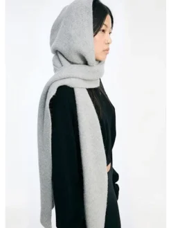 Knit Hood Scarf 115260039