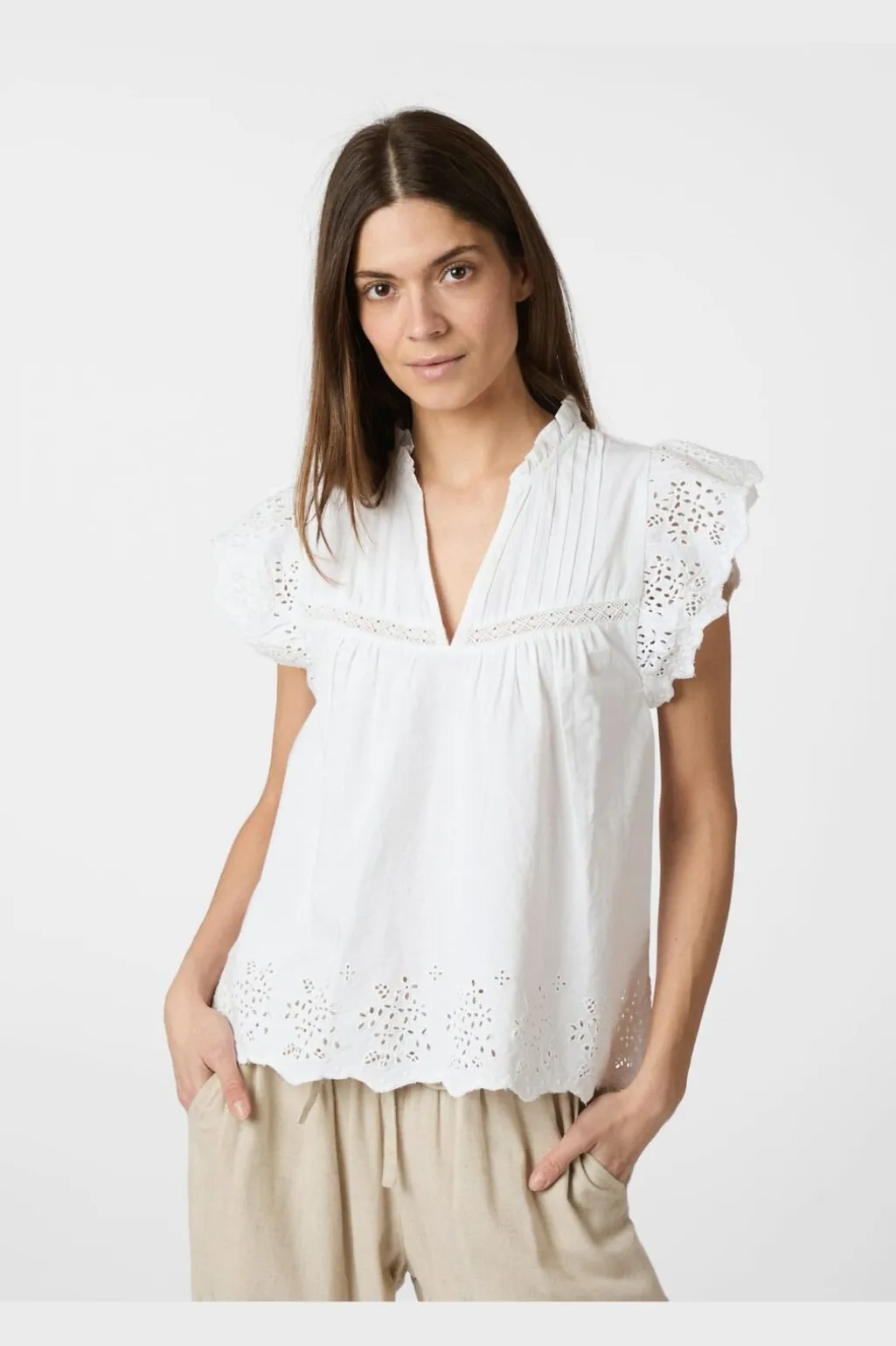 Kyoti Embroidery Top 165109
