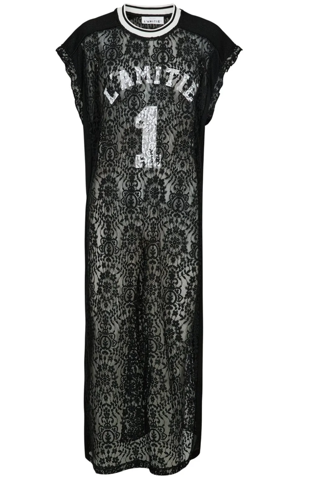 Lace Football Frill Dress HL10132