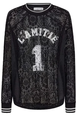 Lace Ls Football Blouse HL10471