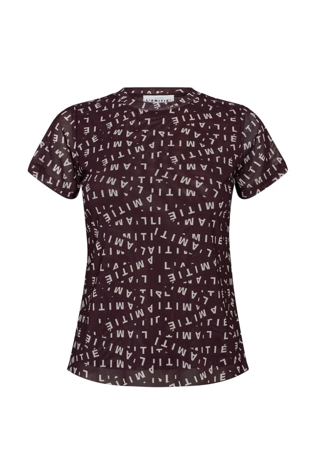 L'Amitié Mesh Logo Tee HL10127