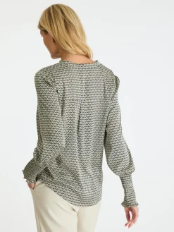 Landa Graphic Pattern Blouse