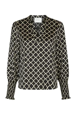 Landa Tile Print Blouse 166926