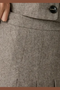 Laurina Herringbone Skirt 165879