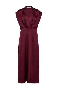 L'Egance Satin Drape Dress HL10042