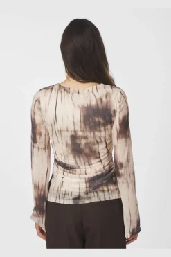 Lenida Faded Mesh Blouse 167053