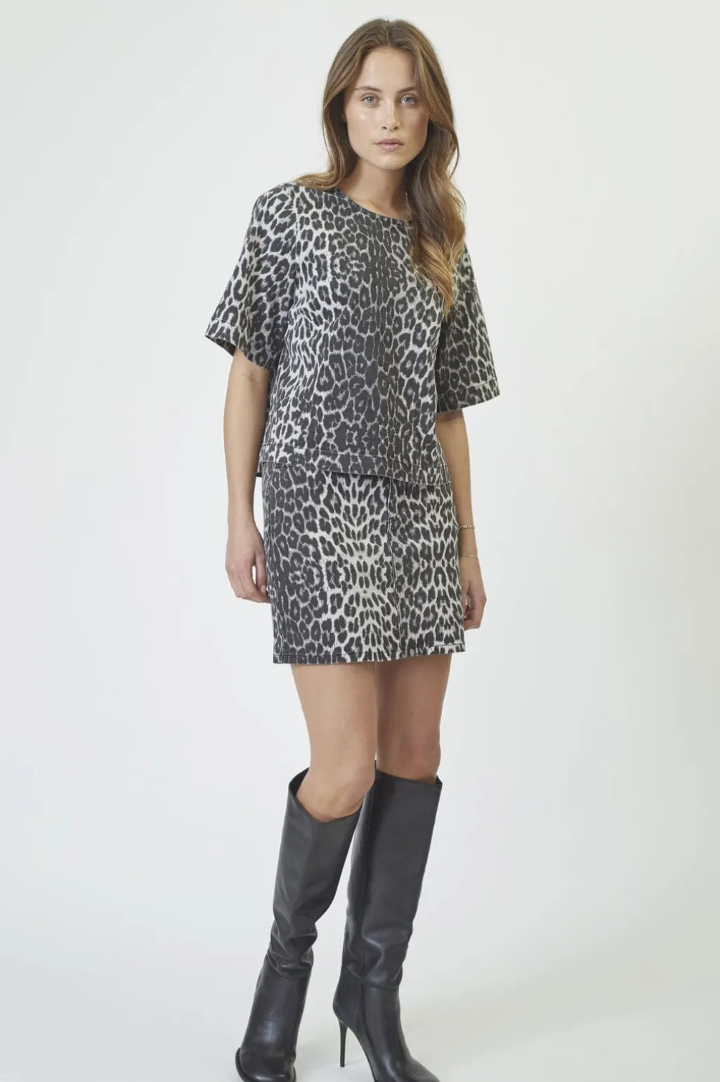 Leocc Denim Skirt 34197