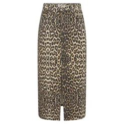 Leocc Denim Slit Skirt 34110