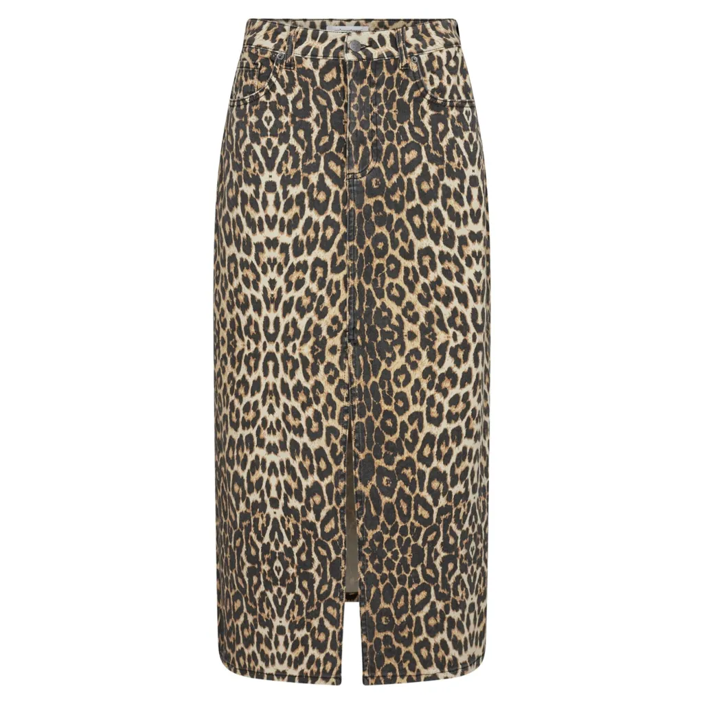 Leocc Denim Slit Skirt 34110