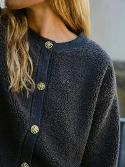 Limo Fluffy Knit Cardigan 161963