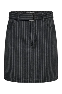 Lou Stripe Belt Skirt HL10174