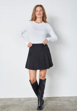 Lunacc Pocket Pleat Mini Skirt 34223