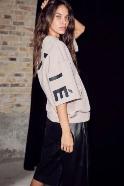 Maxi Split Ss Logo Sweat HL10461