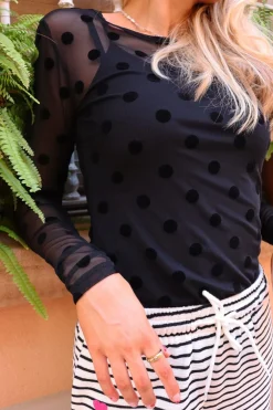 Mesh Ls Tshirt 22065