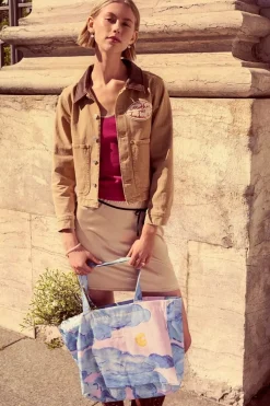 Moonshine Rose Big Canvas Totebag