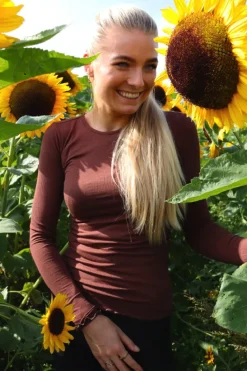 Natalia Ls Round Neck Blouse